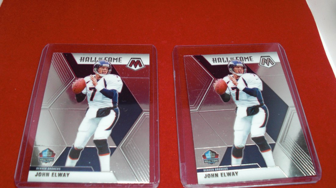 lot of 2 john elway cards mosaic (1 of 1)