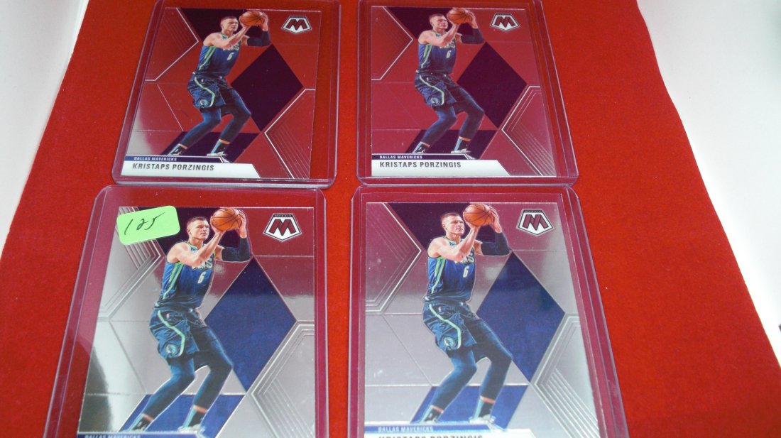 lot of 4 kristaps porzingis mosaic cards (1 of 1)