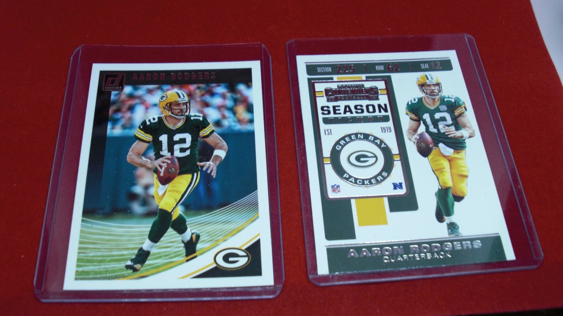 lot of 2 aaron rodgers cards (1 of 1)