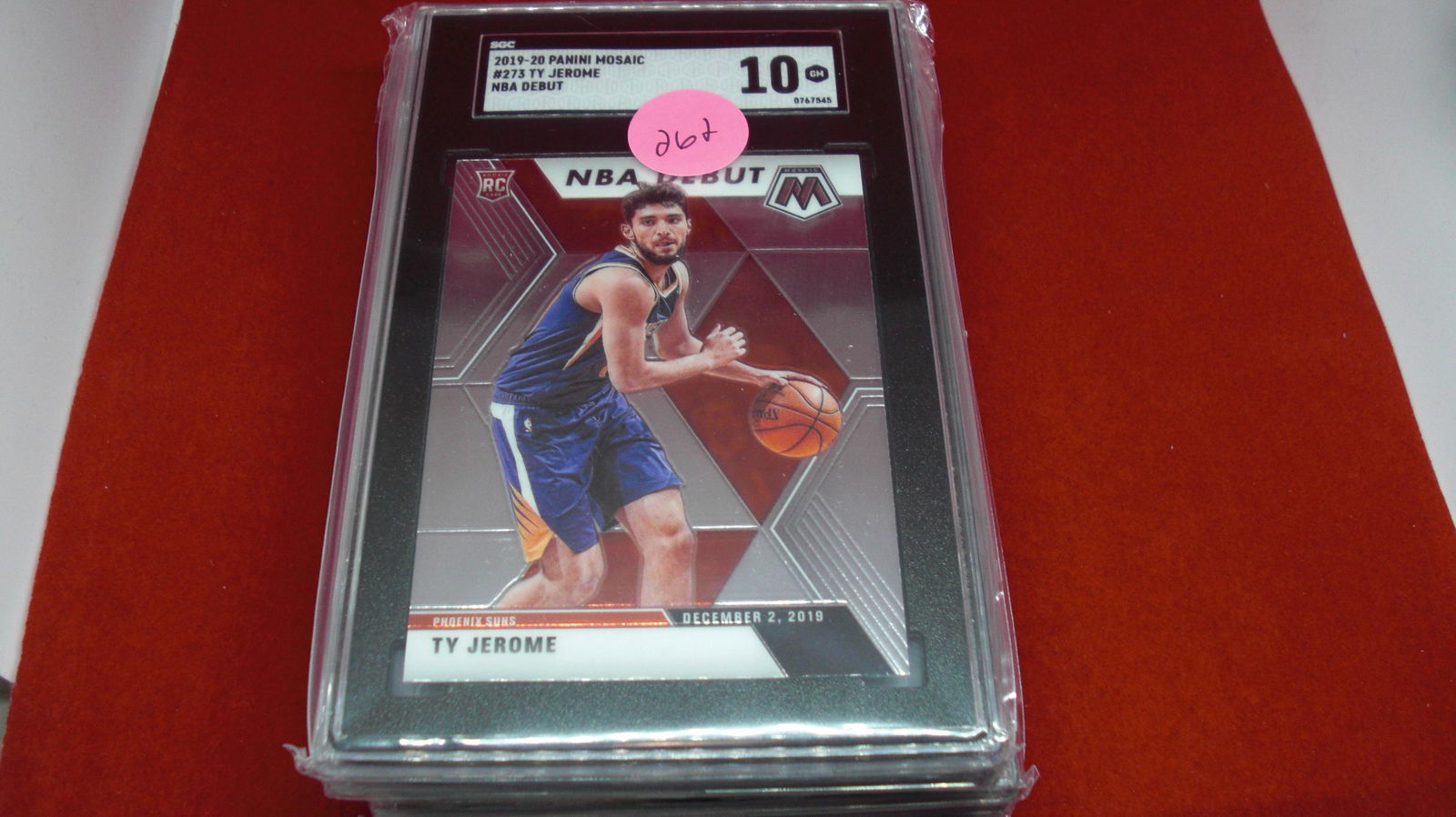 sgc graded 2019/20 ty jerome rookie mint 10 (1 of 1)