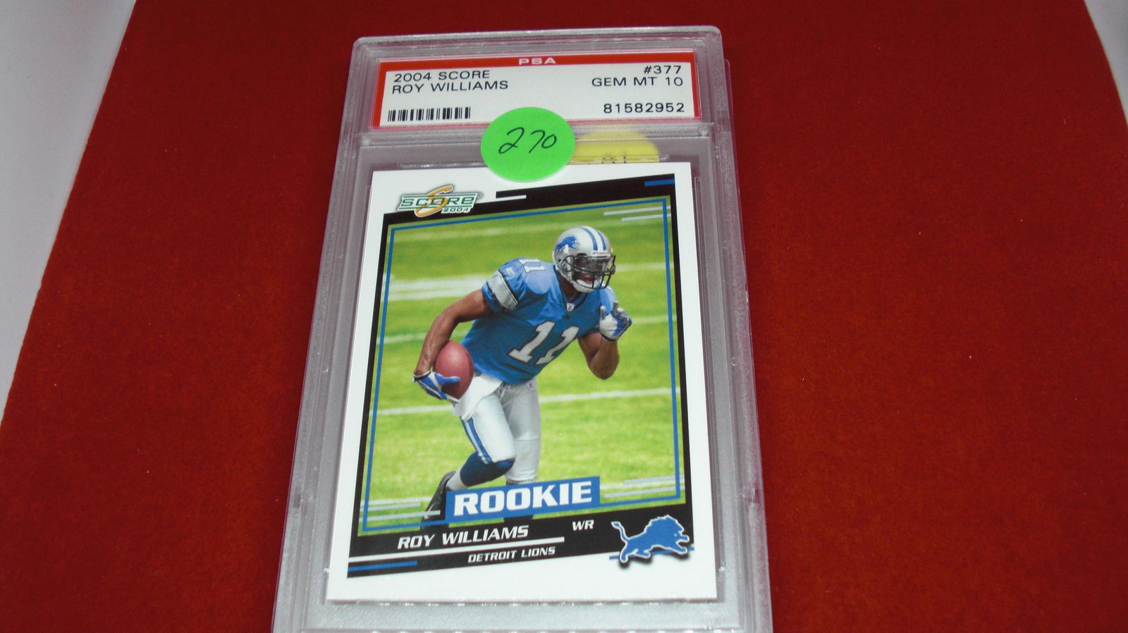 psa graded 2004 roy williams mint 10 (1 of 1)