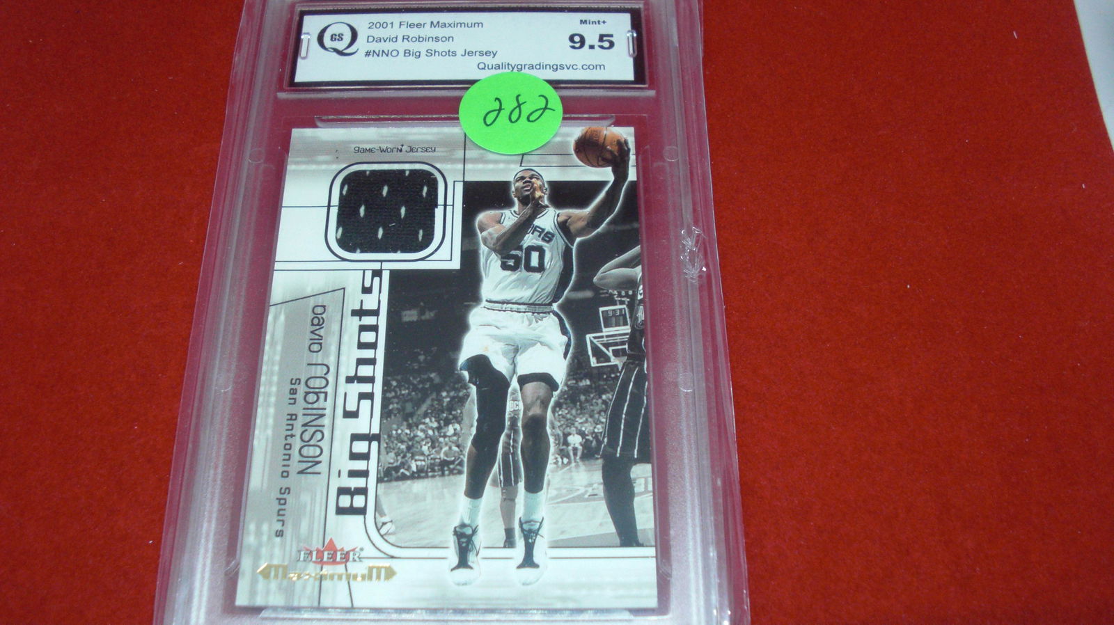gs graded 2001 david robinson jersey mint 9.5 (1 of 1)