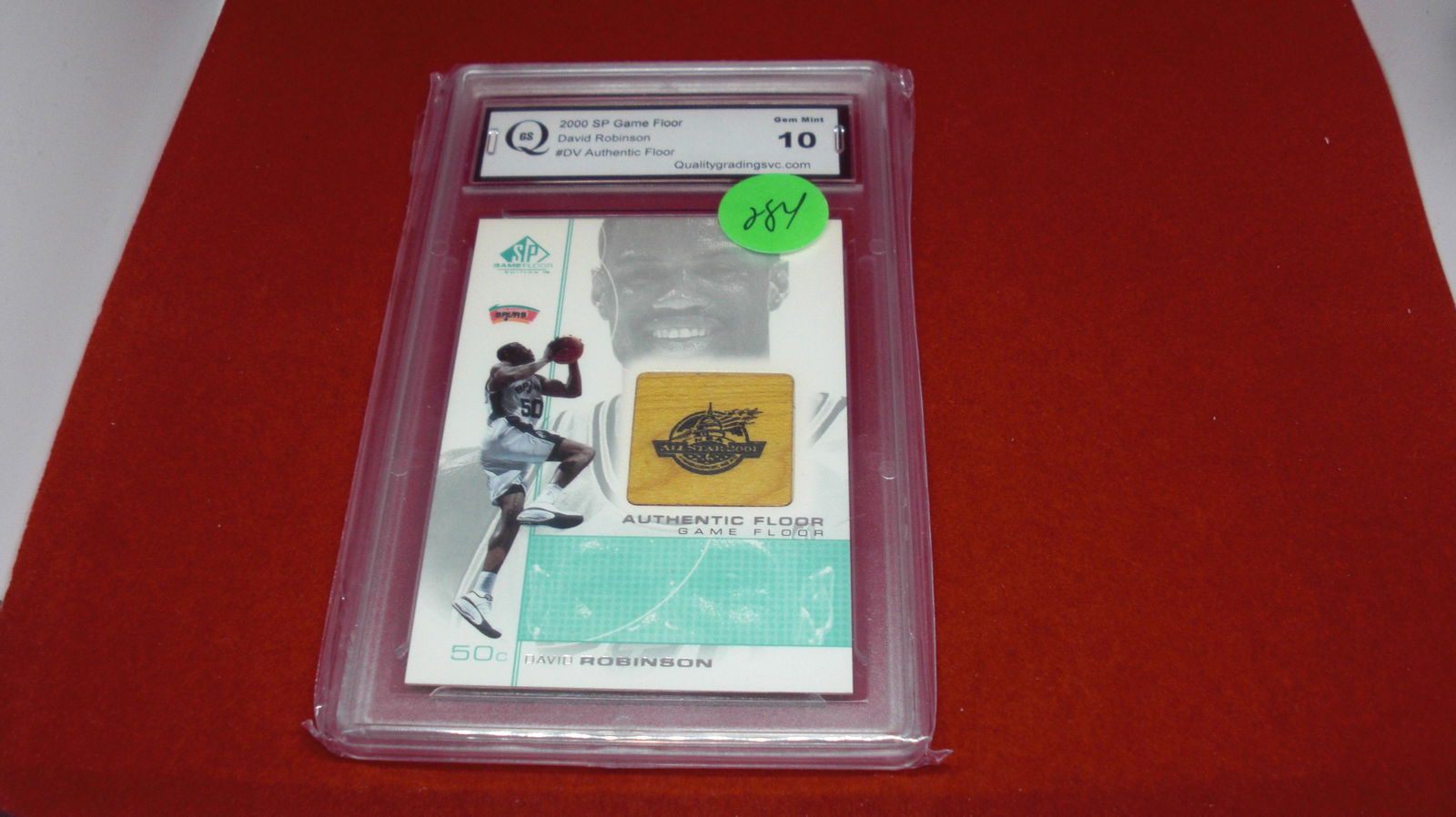gs graded 2000 david robinson floor card mint 10 (1 of 1)