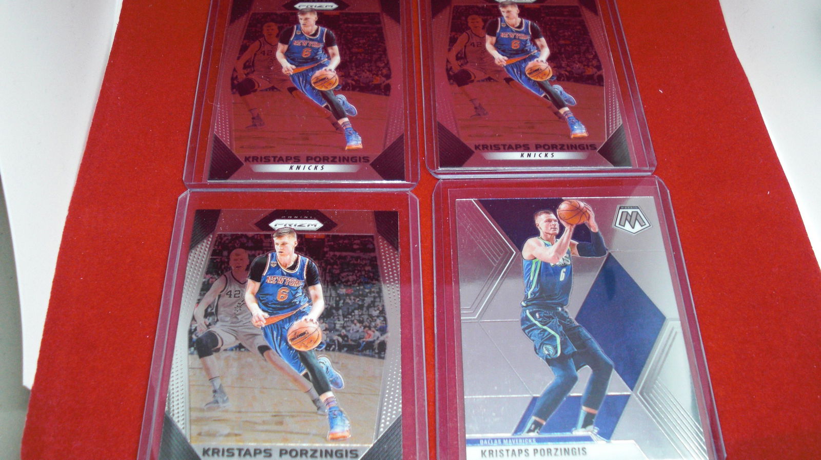 lot of 4 kristaps porzingis mosaic cards (1 of 1)