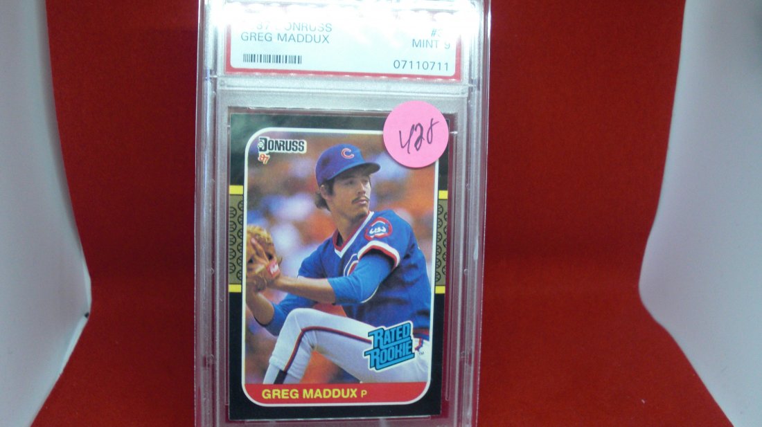 psa graded 1987 greg maddux mint 9 (1 of 1)