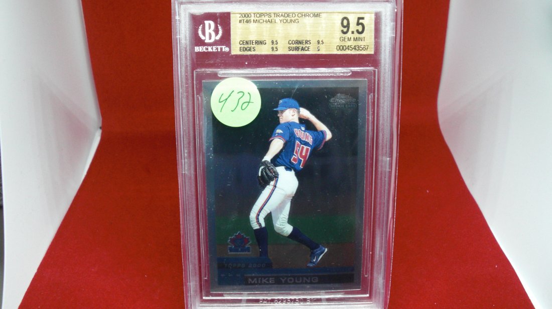 beckett graded 2000 michael young mint 9.5: nice graded card