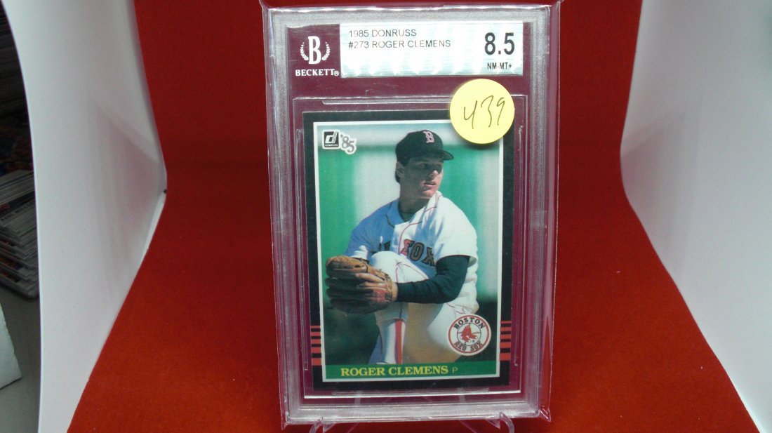 beckett graded 1985 roger clemens mint 8.5: nice graded card
