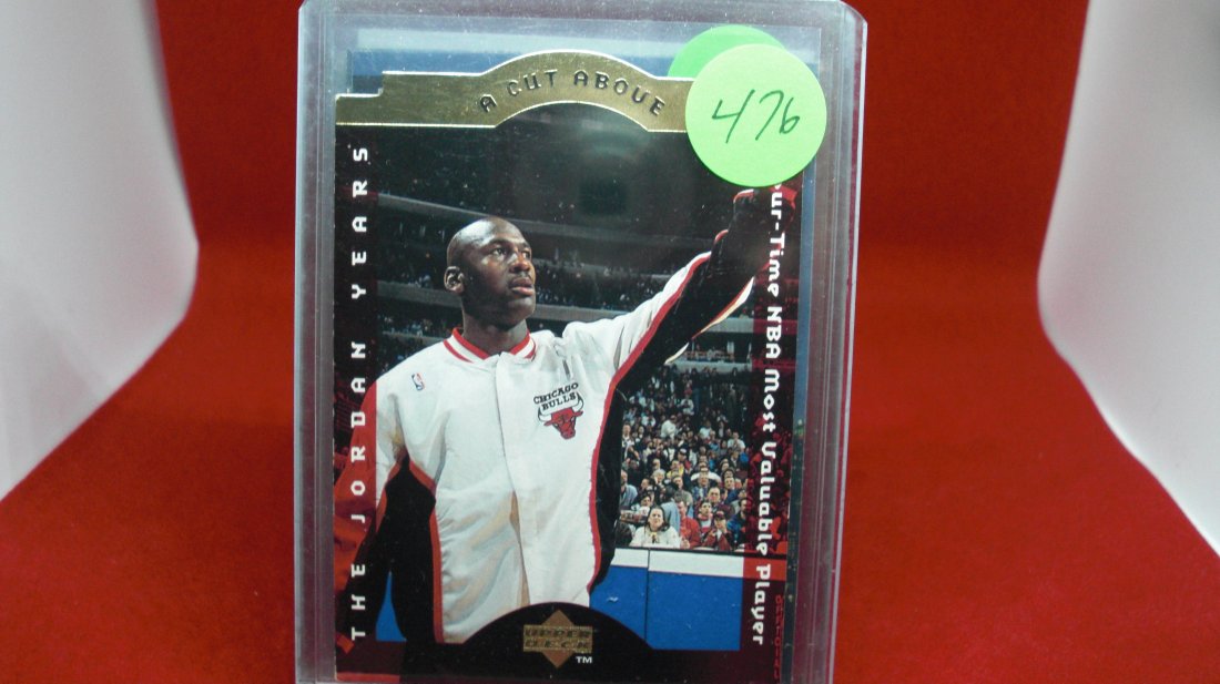 michael jordan card: in top loader