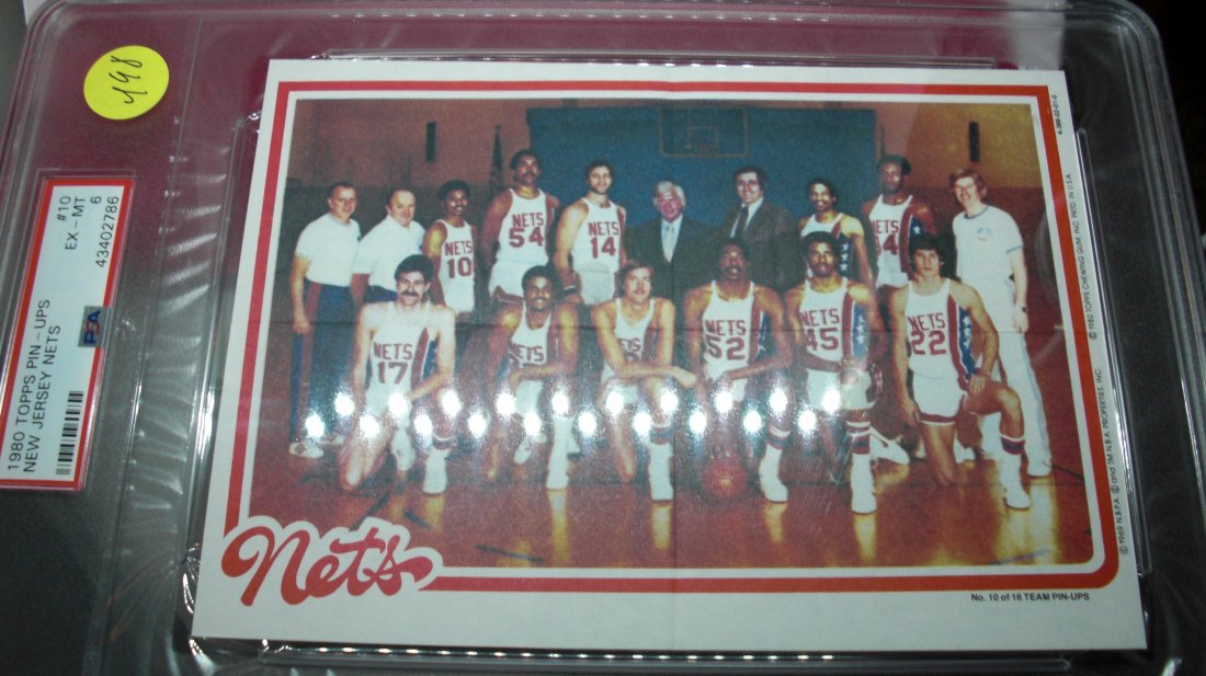 large psa graded 1980 topps new jersey nets mint 6 (1 of 1)