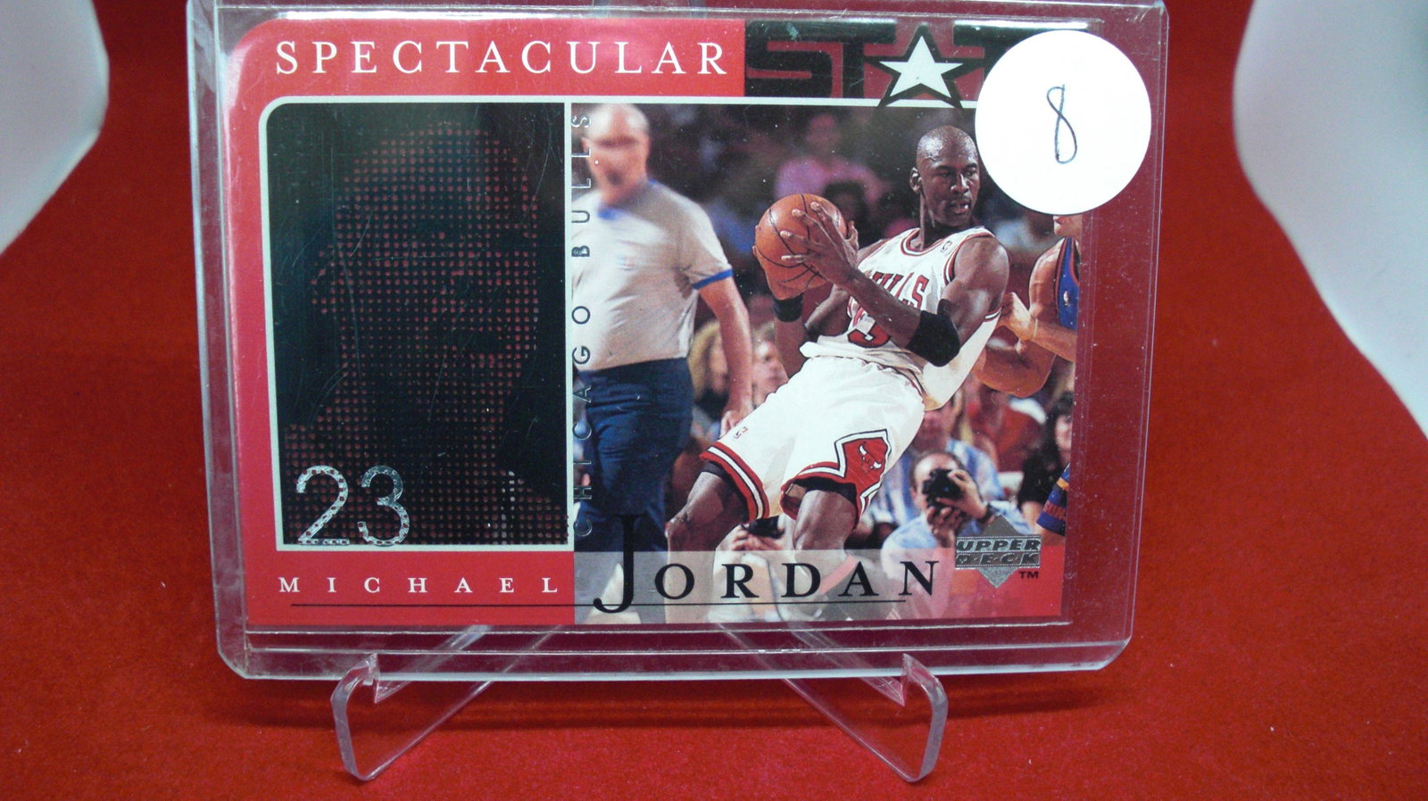 michael jordan card: in top loader