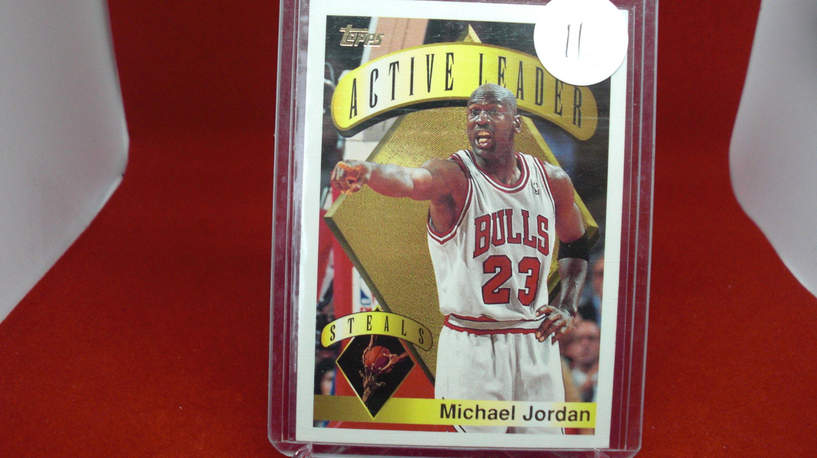 michael jordan card: in top loader