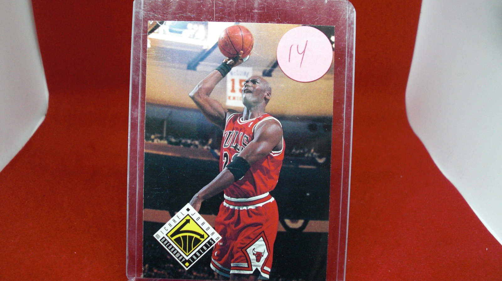 michael jordan card: in top loader