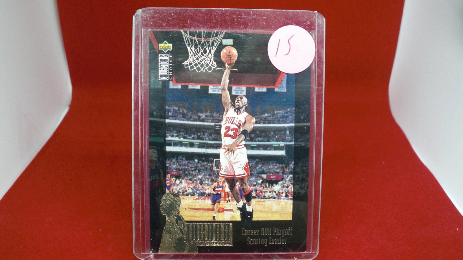 michael jordan card: in top loader