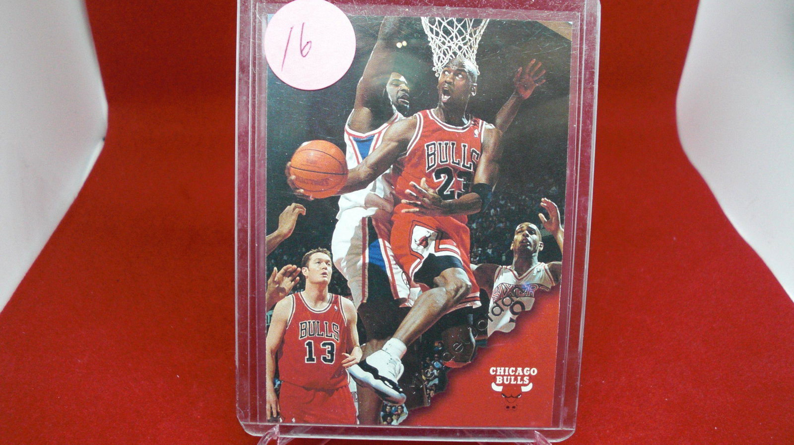 michael jordan card: in top loader