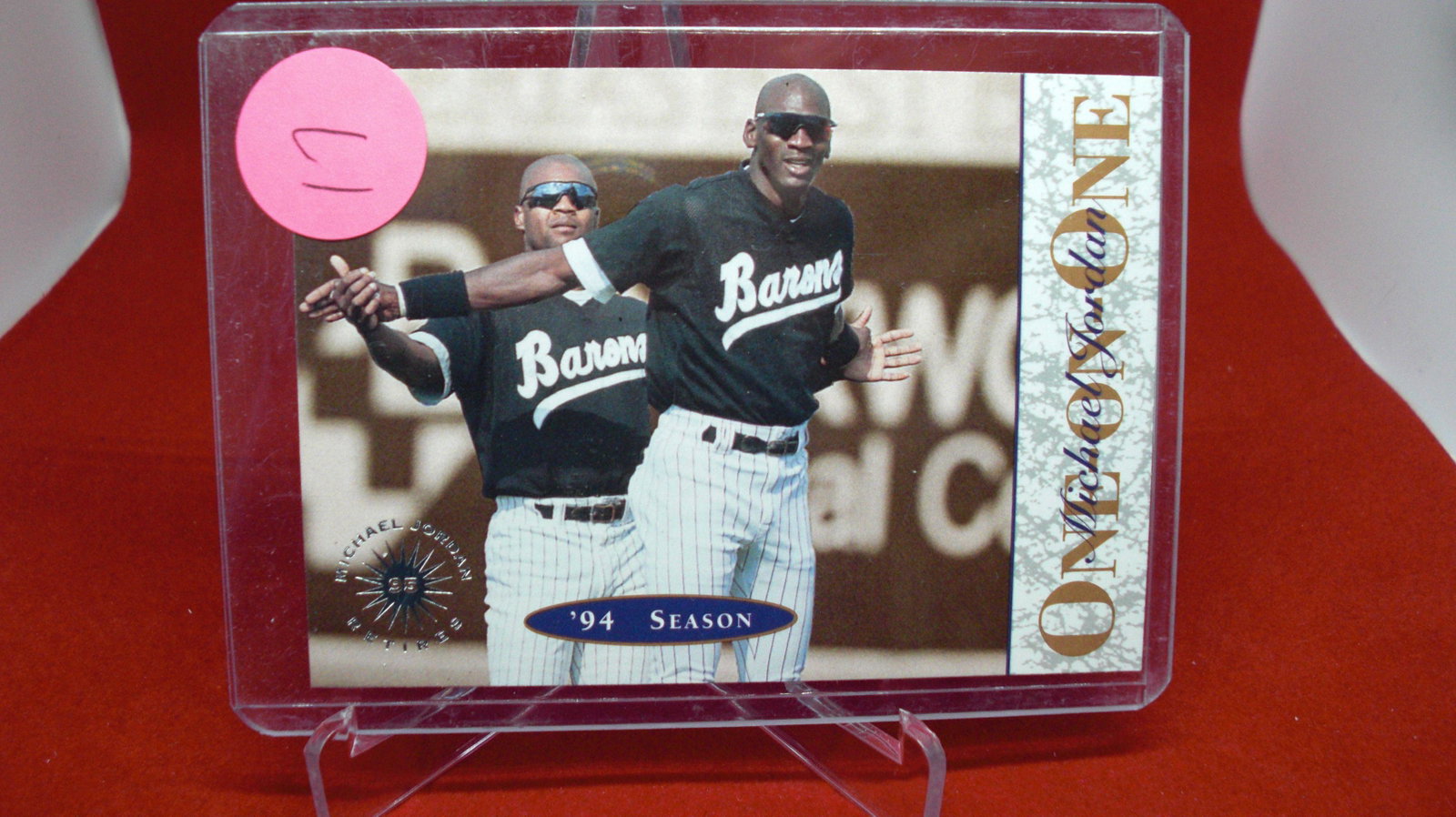 michael jordan card: in top loader