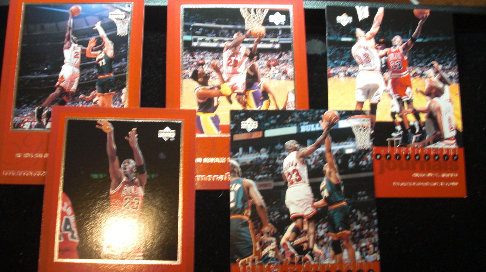 lot of 5 large michael jordan cards (1 of 1)