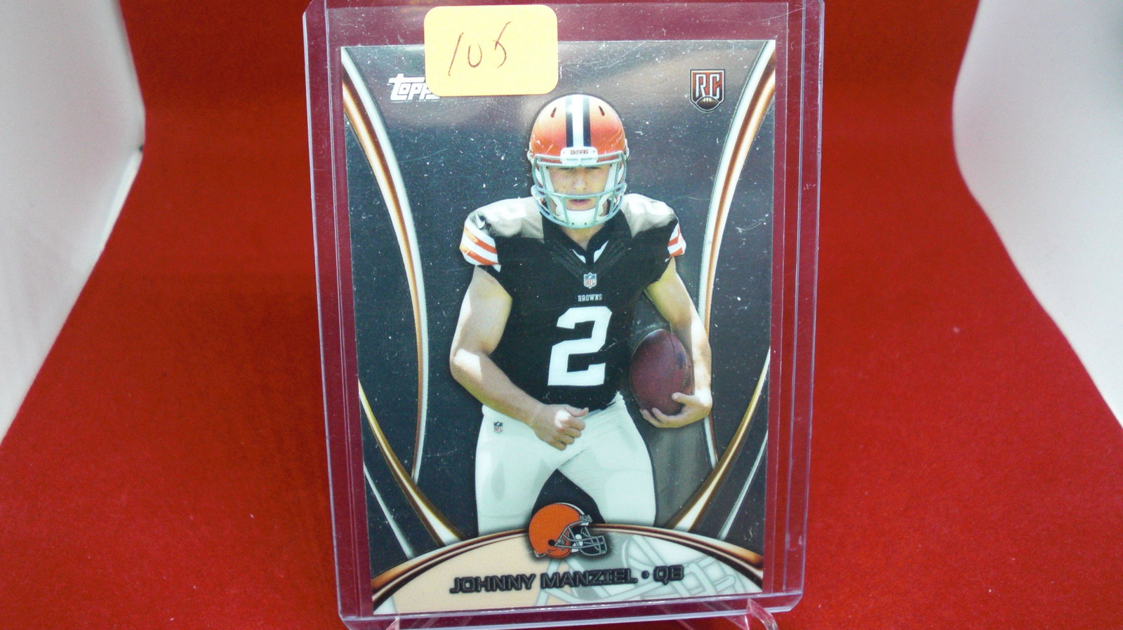 johnny manziel rookie: in top loader