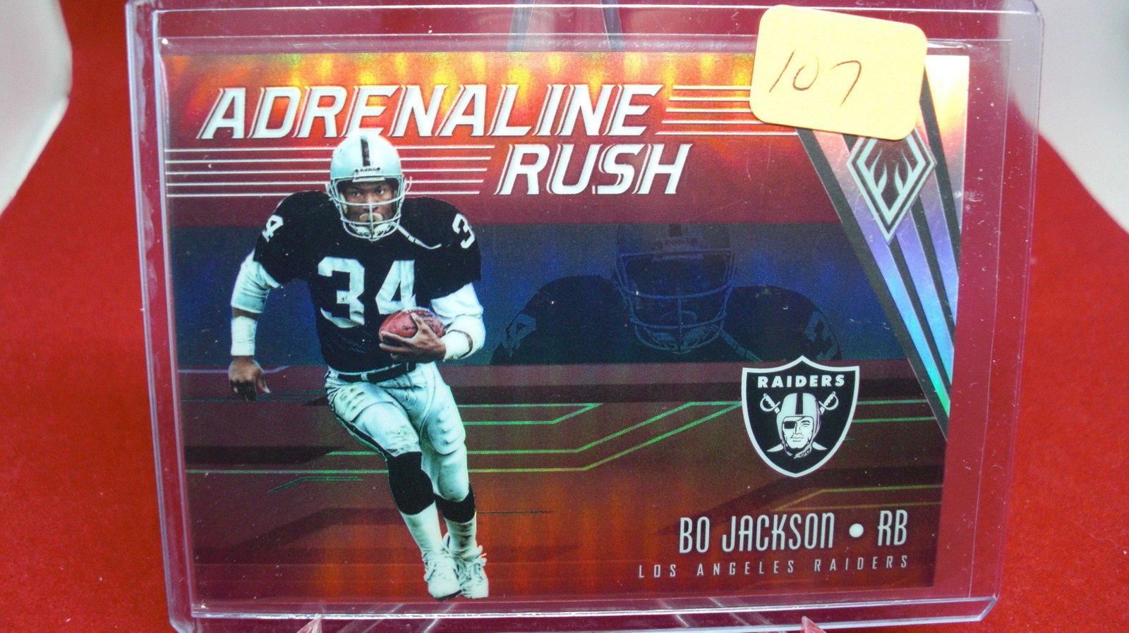 bo jackson adrenaline rush: in top loader