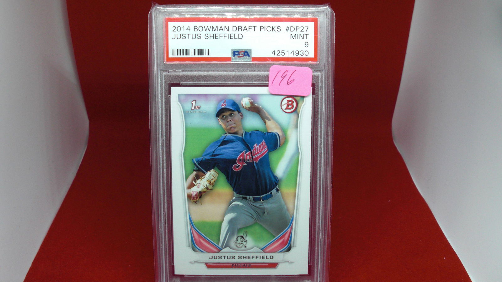 psa graded justus sheffield mint 9 (1 of 1)