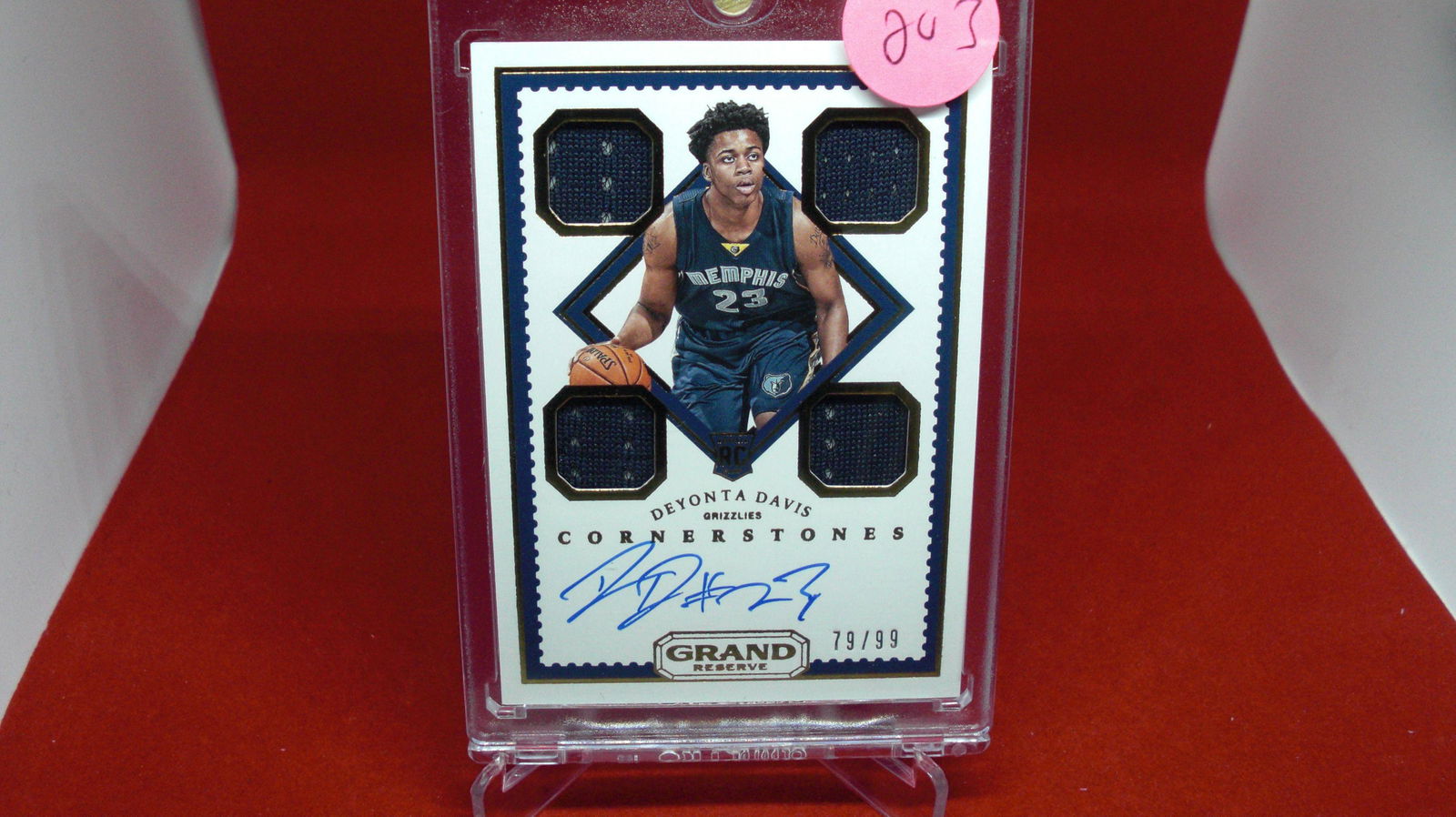 deyonta davis rookie signature/jersey #79/99 (1 of 1)