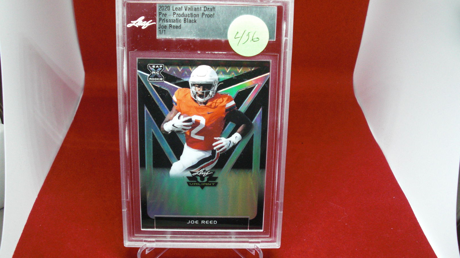 leaf graded 2020 joe reed 1/1 prismatic black (1 of 1)