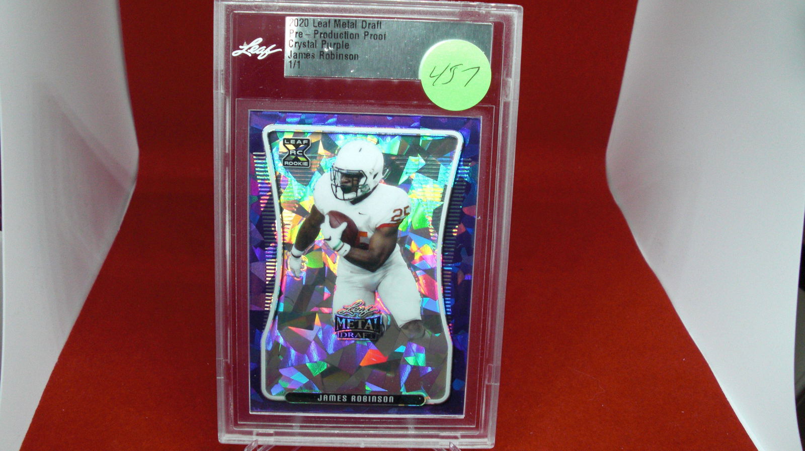 leaf graded 2020 james robinson 1/1 crystal purple (1 of 1)