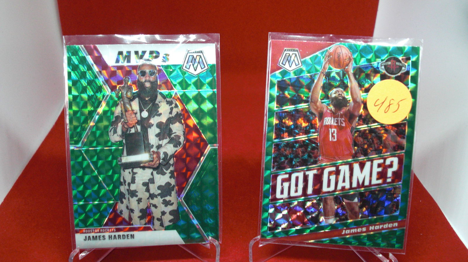 lot of 2 james harden green mosaics (1 of 1)