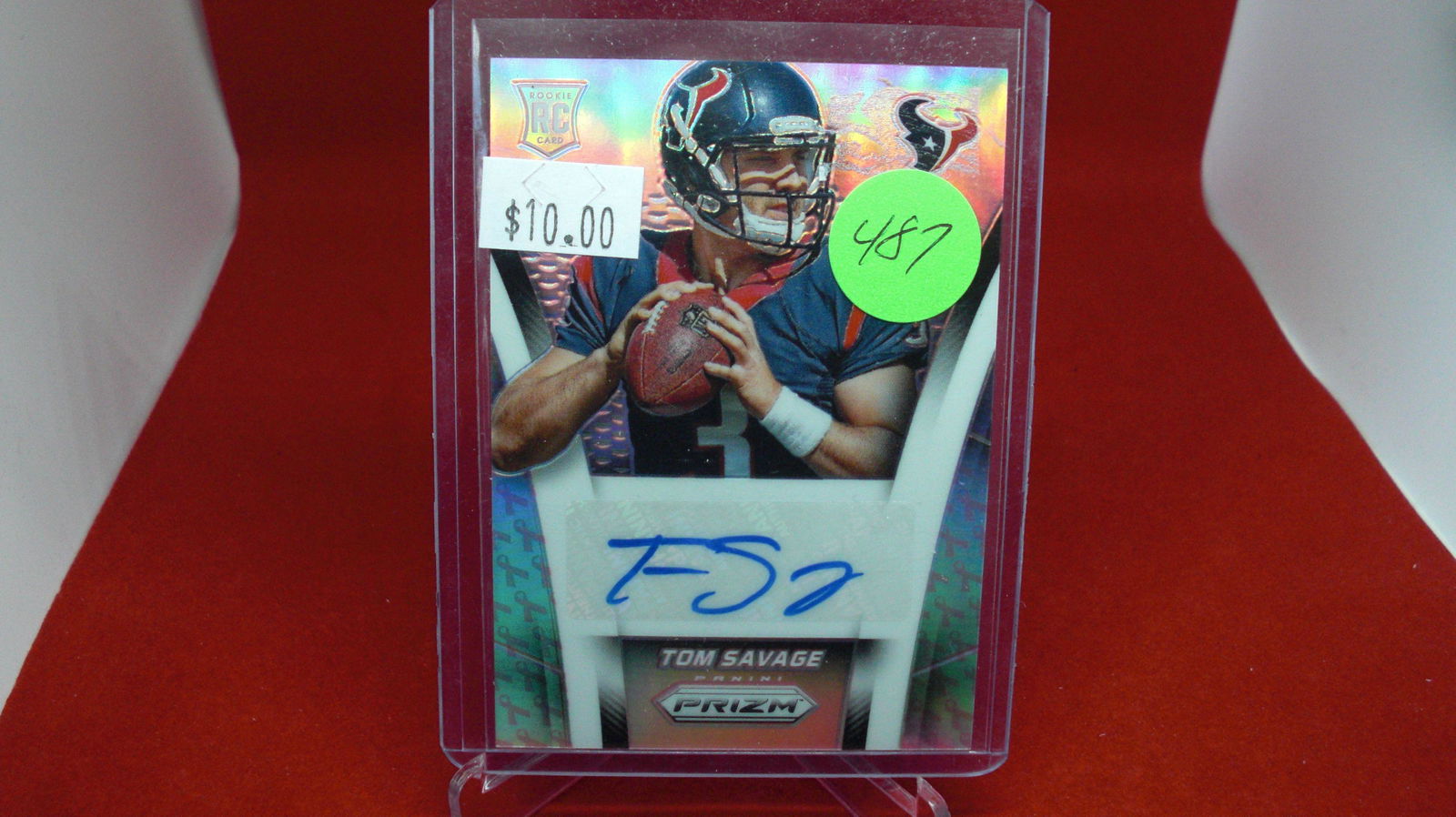 tom savage rookie prizm signature (1 of 1)