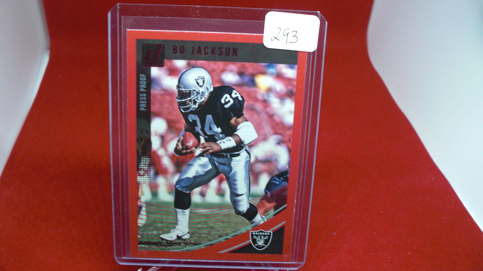 Bo Jackson Red Press Proof: Bo Jackson Red Press Proof