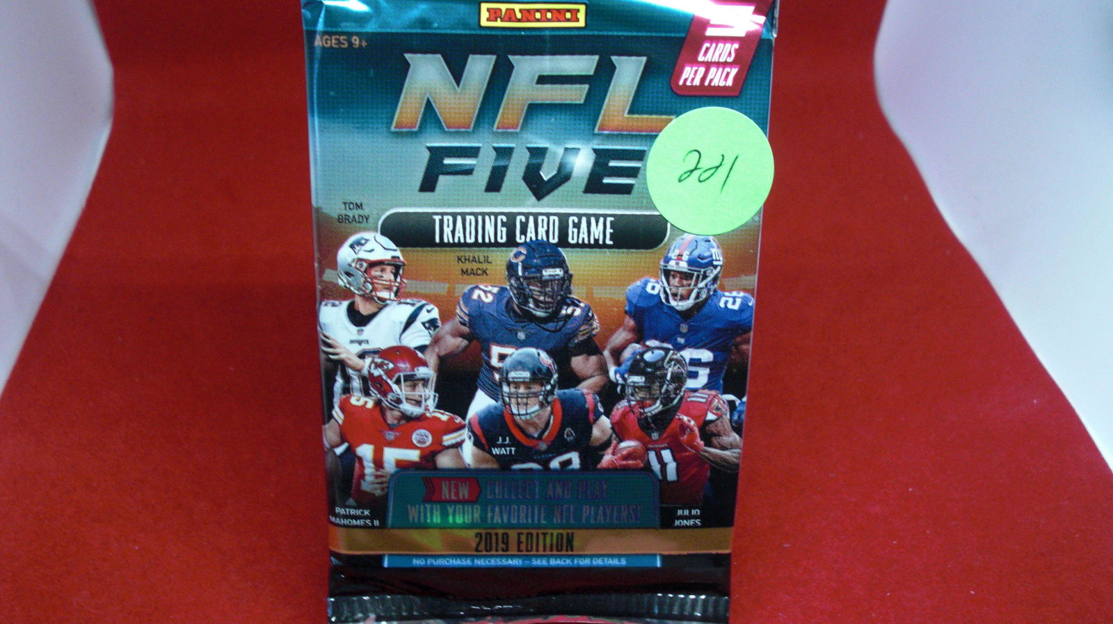 nfl five traded card game unopened pack (1 of 1)