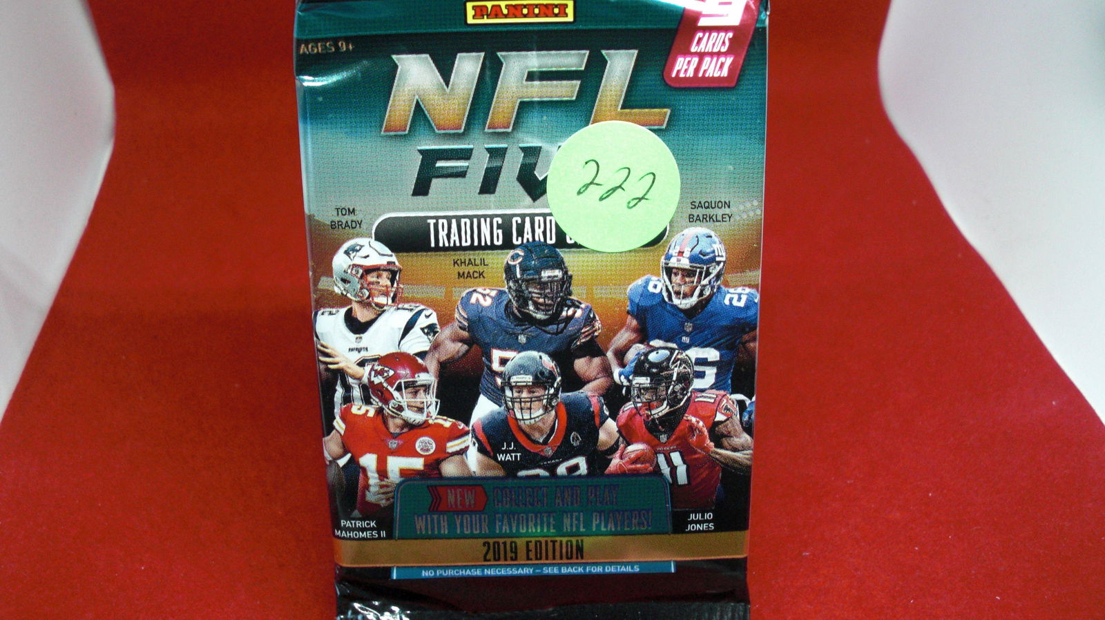 nfl five traded card game unopened pack (1 of 1)