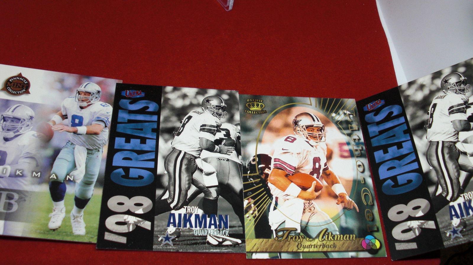 lot of 4 troy aikman cards (1 of 1)