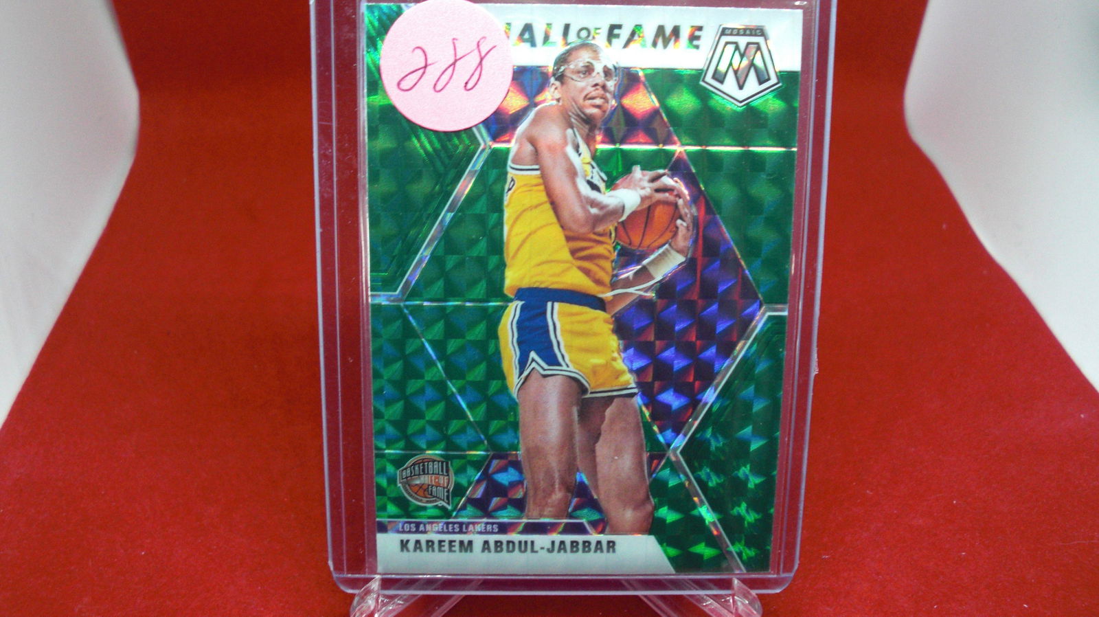 kareem abdul-jabbar green mosaic: in top loader