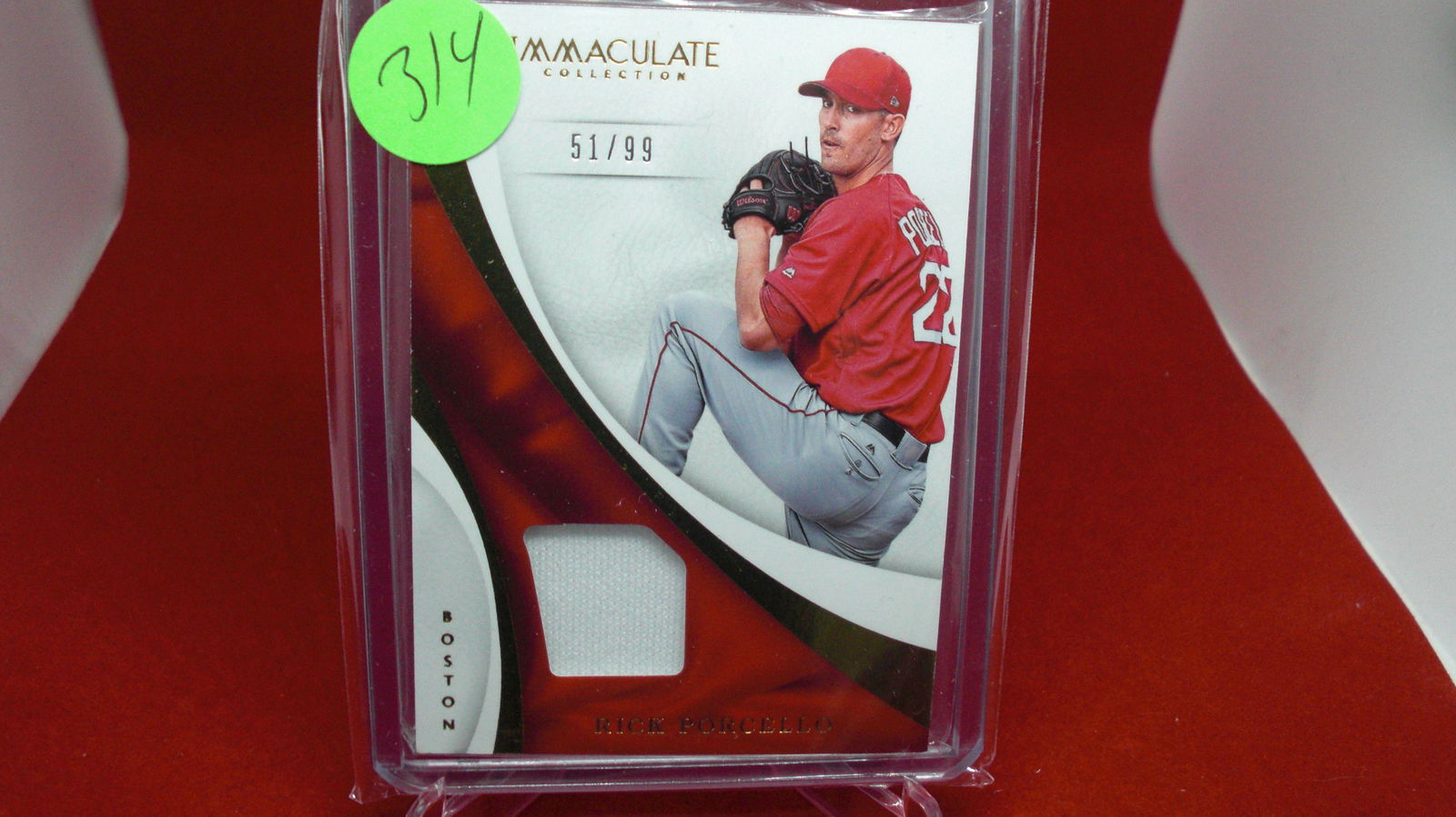 rick porcello immaculate jersey #51/99 (1 of 1)