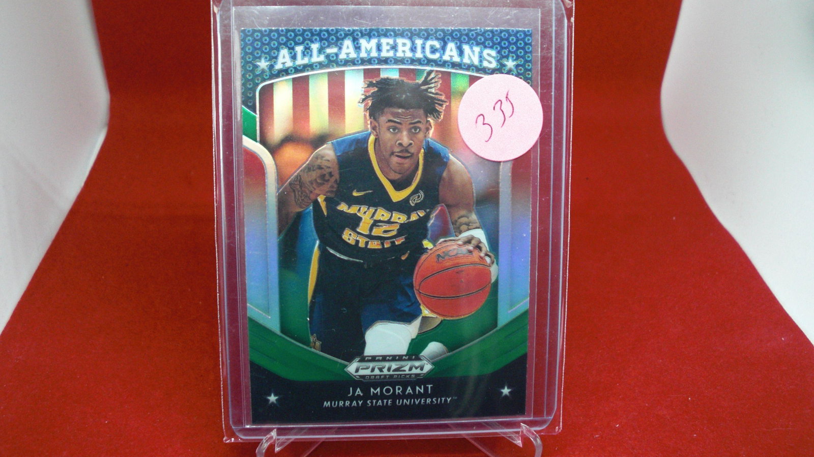 ja morant all american prizm: in top loader