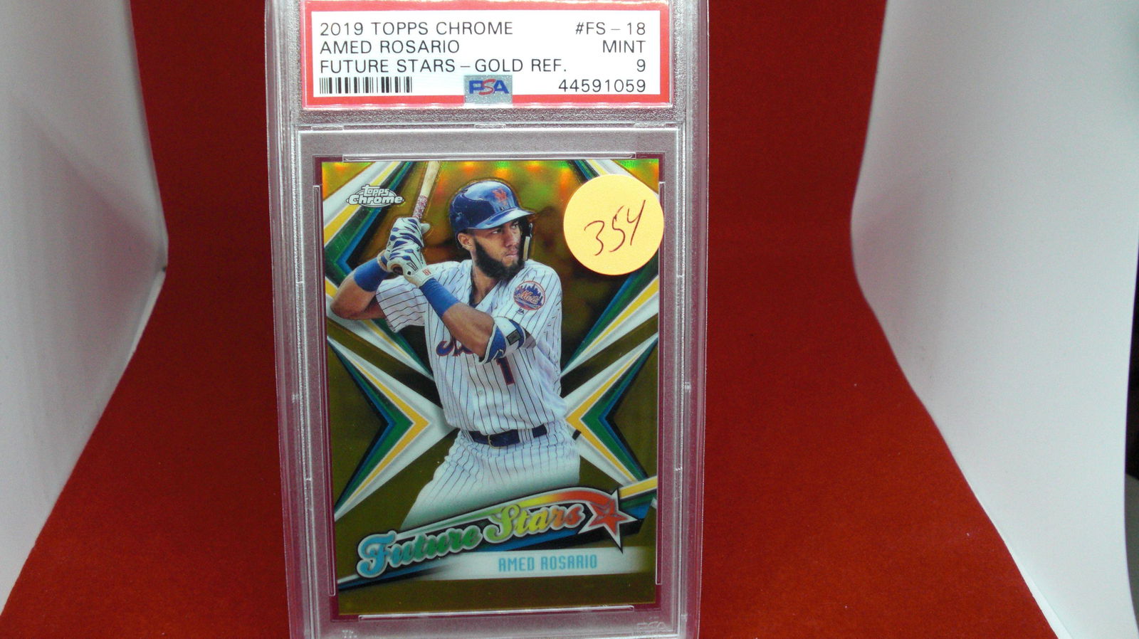 psa graded 2019 amed rosario mint 9 gold ref (1 of 1)
