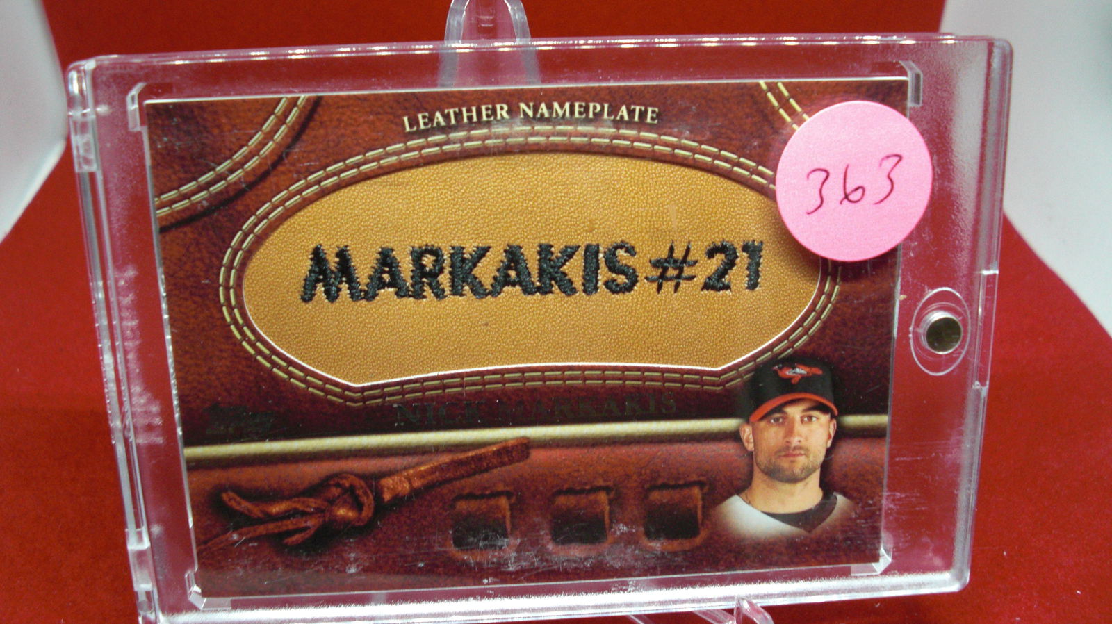 nick markakis leather patch card (1 of 1)