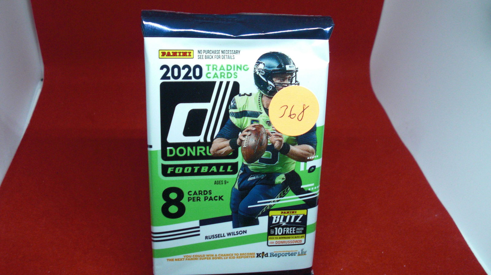 2020 unopened pack of absolute football cards (1 of 1)