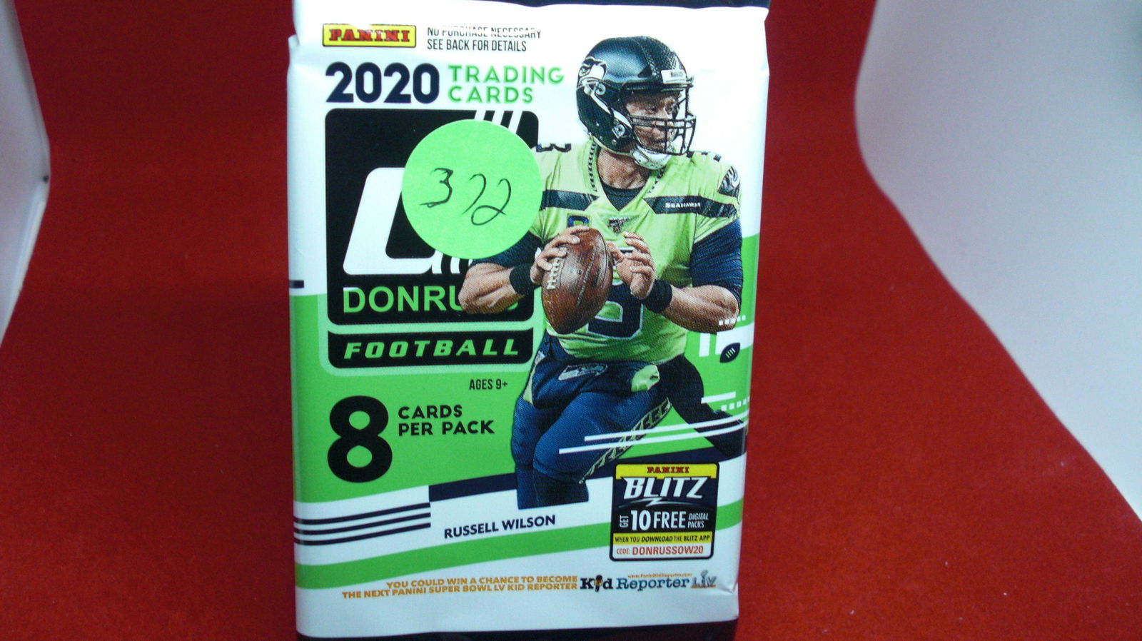 2020 unopened pack of absolute football cards (1 of 1)