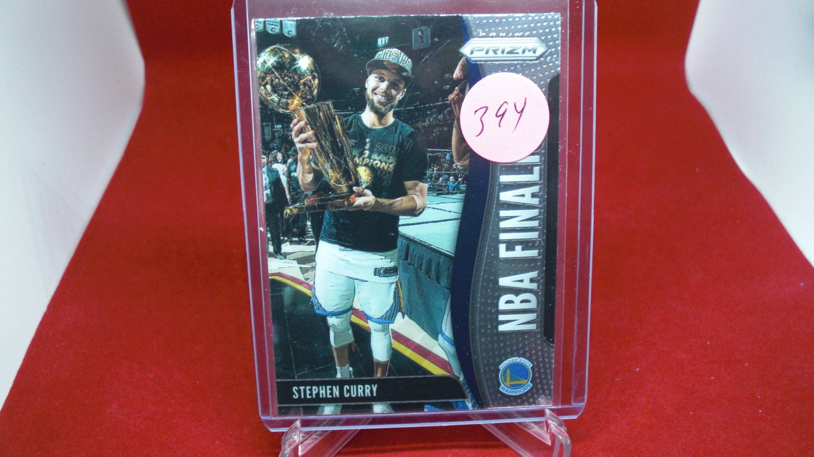 stephen curry prizm: in top loader