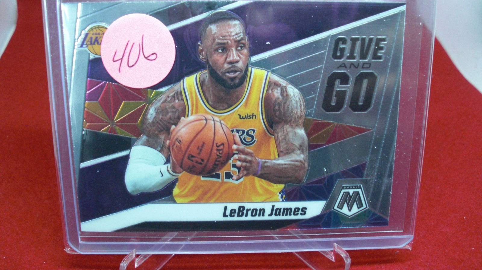 lebron james give and go mosaic: in top loader