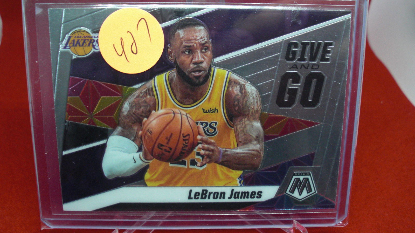 lebron james give and go mosaic: in top loader