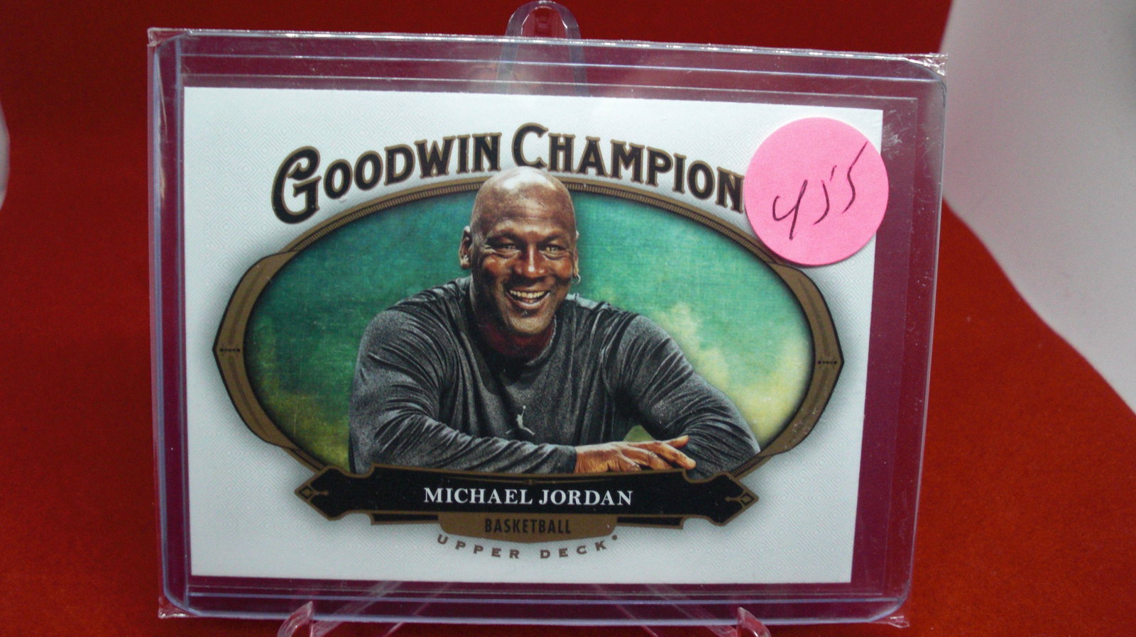 michael jordan card: in top loader