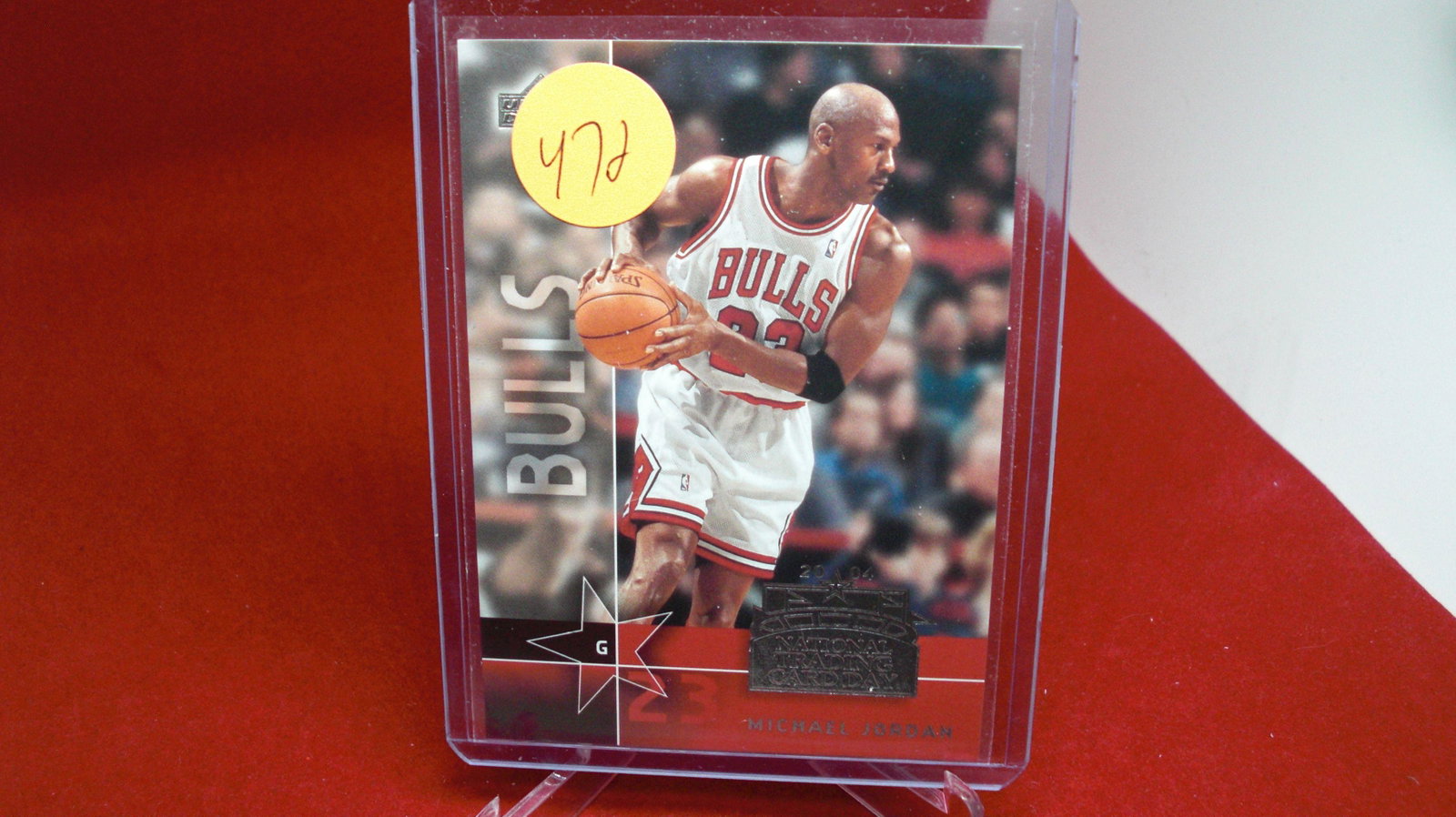 michael jordan card: in top loader