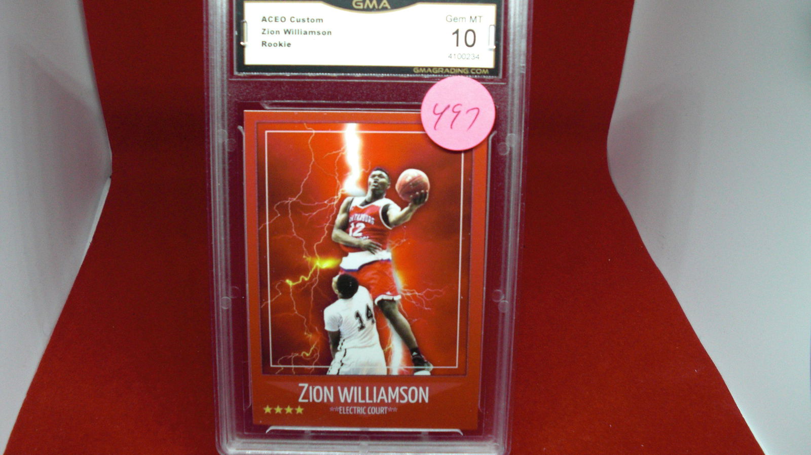 gma graded zion williamson rookie mint 11 (1 of 1)