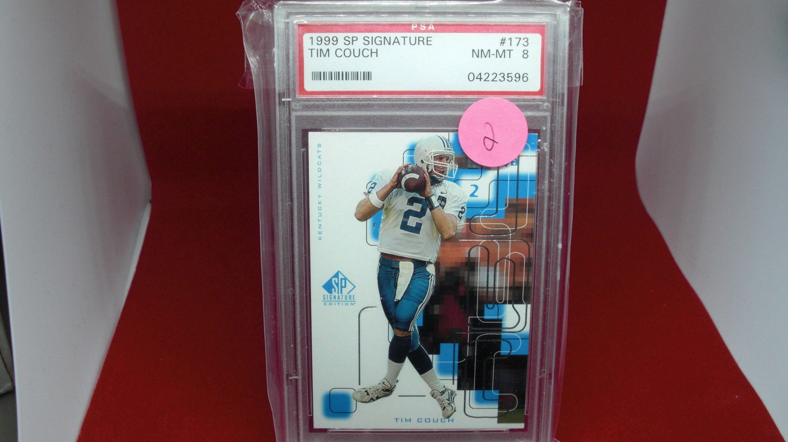 psa graded 1999 tim couch mint 8: nice graded card