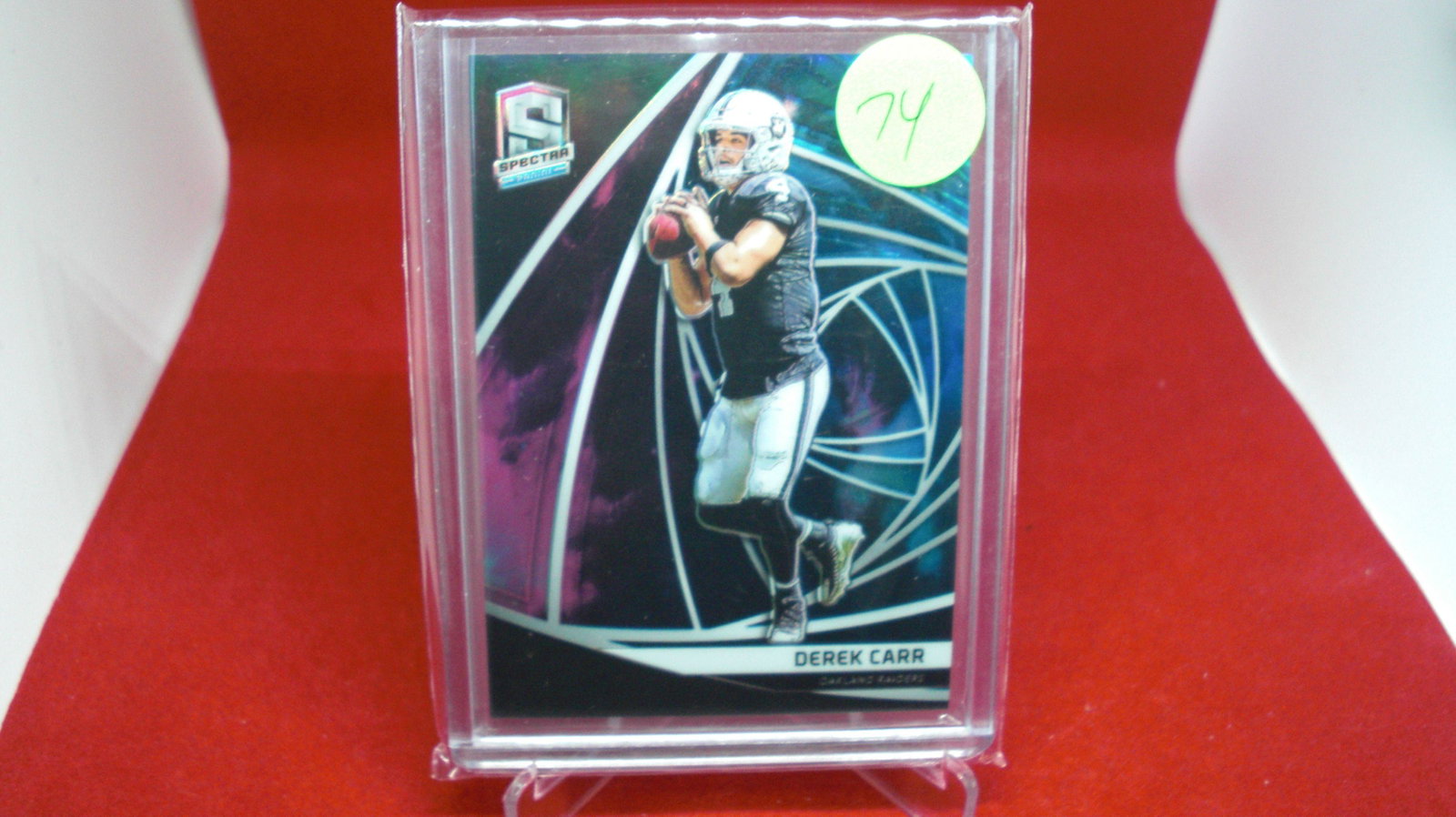 2019 specrra derek carr #2/2: in top loader