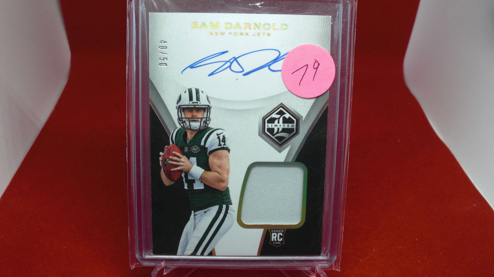 2018 sam dardold limited rookie signature/jersey #40/50: #40/50 in top loader rookie