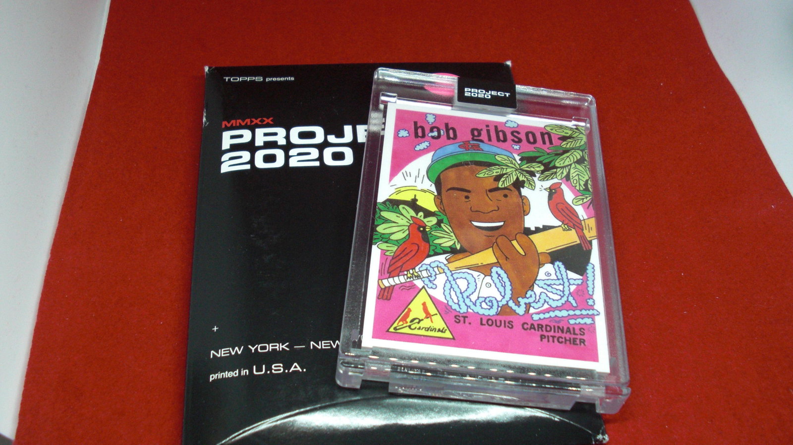 project 2020 bob gibson in hard plastic case: in original black case