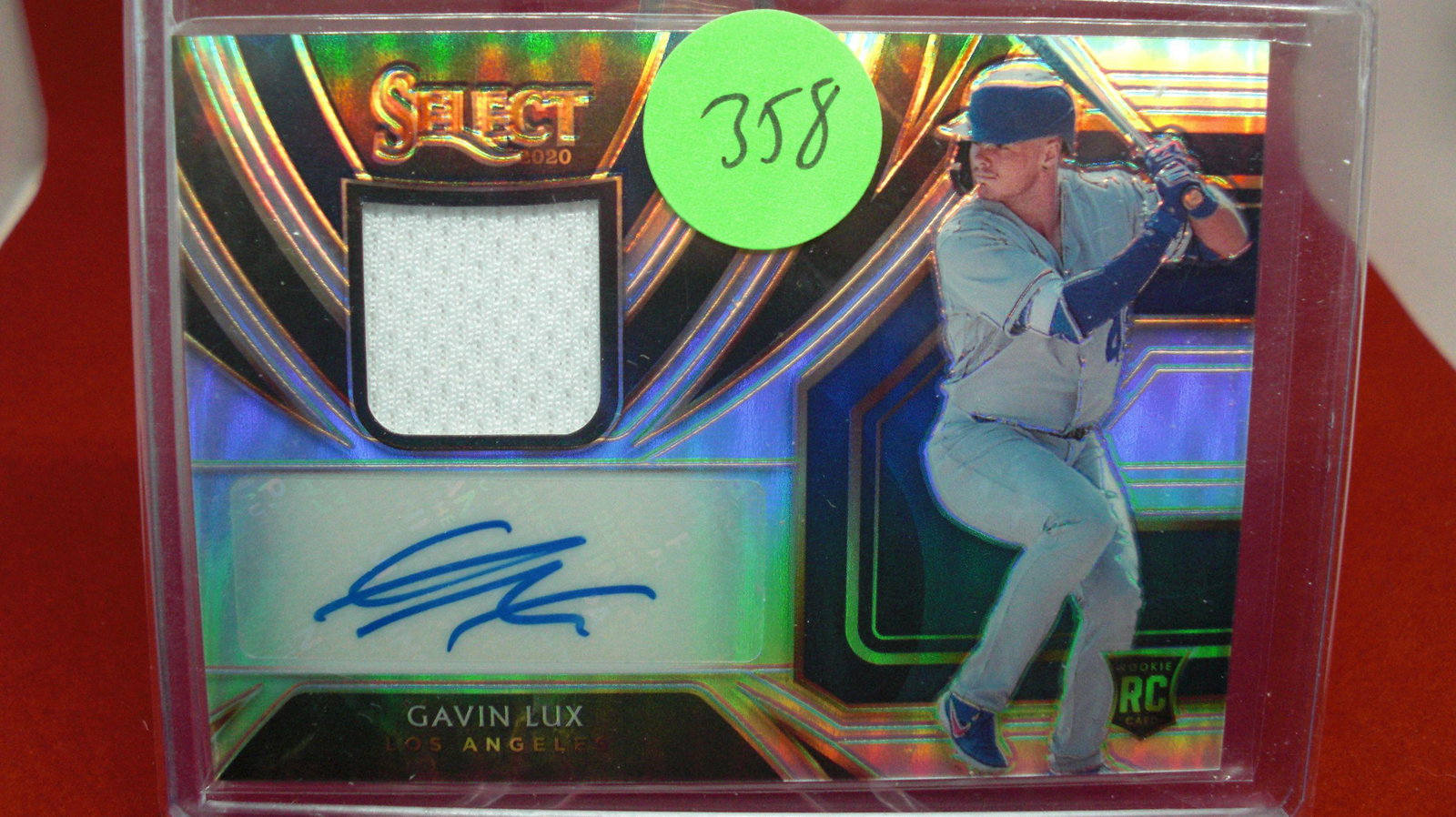 galvin lux select auto/signature #17/99 rookie: in top loader #17/99